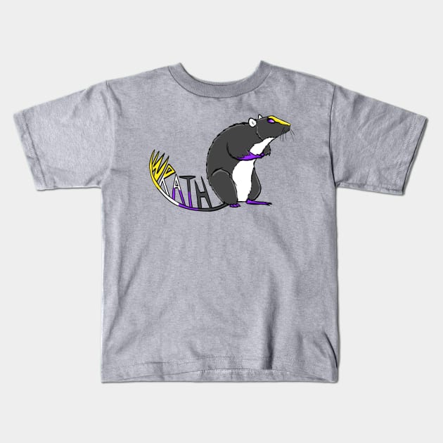 Non-binary W(rat)h Kids T-Shirt by manicgremlin